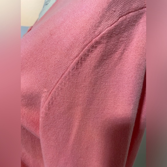 Lilly Pulitzer coral pink button up cardigan SZ Medium - Picture 6 of 7